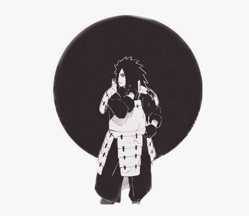 #madarauchiha #narutoshippuden #anime #japonya #japan - Madara Black And White, HD Png Download, Free Download