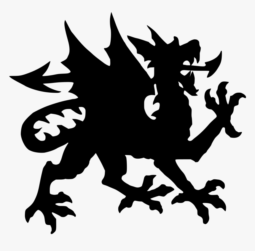 Black Wales Dragon, HD Png Download, Free Download
