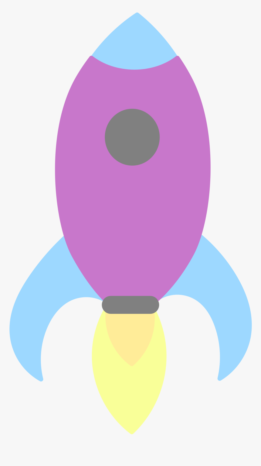 Pastel Rocket Clip Arts - Pastel Rocket Ship Png, Transparent Png, Free Download