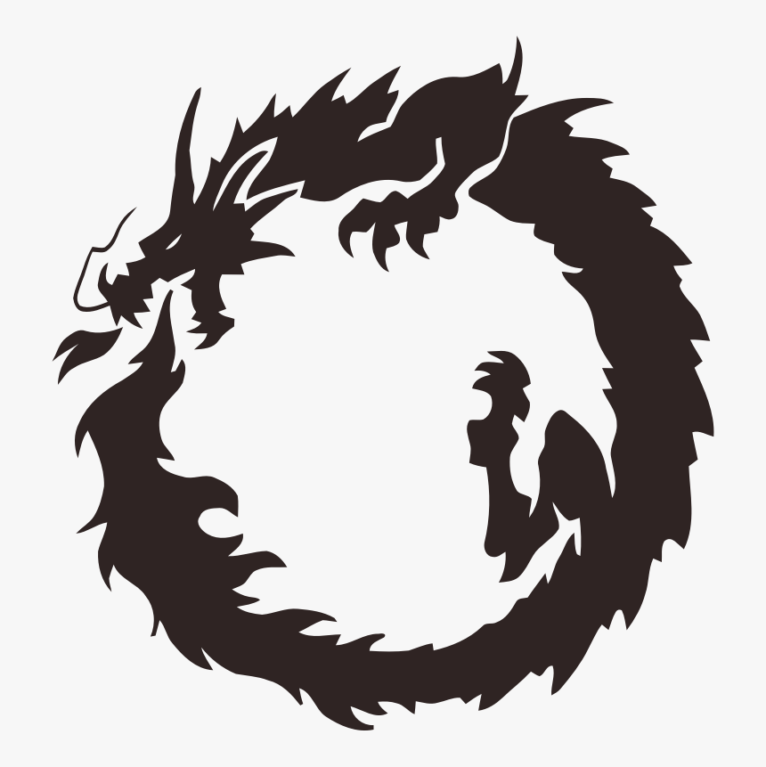 Visual Photography - Japanese Dragon Circle, HD Png Download, Free Download