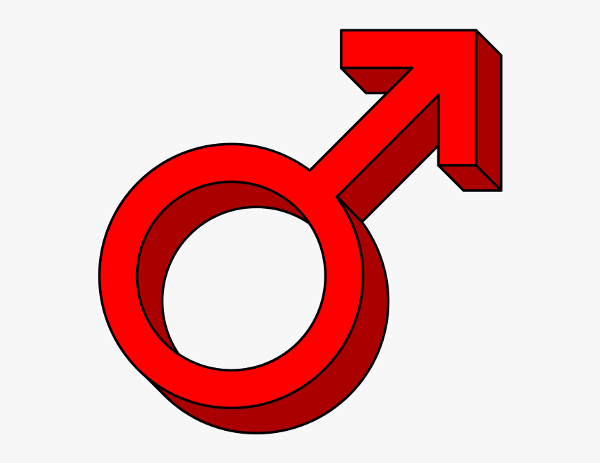 Transparent Male Symbol Png - Red Male Symbol Png, Png Download, Free Download