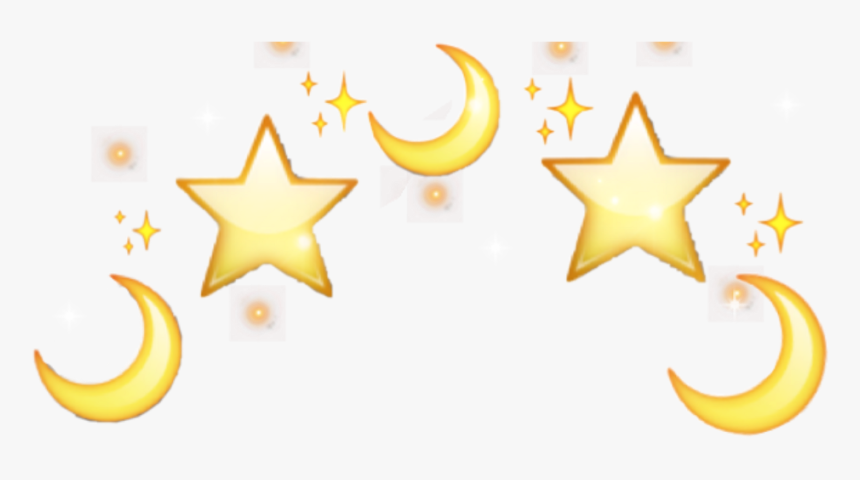 Tumblr Kawaii Emoji Kawaiipastelgoth - Corona De Lunas Emoji, HD Png Download, Free Download