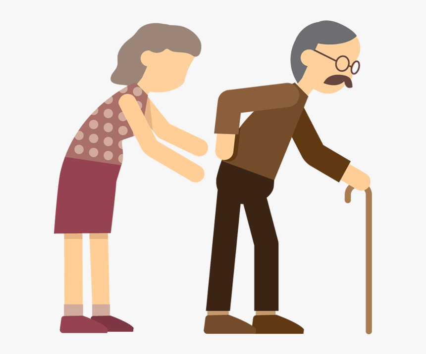 Cartoon Pictures Of People Walking Group Image Freeuse - Old People Walking Cartoon, HD Png Download, Free Download