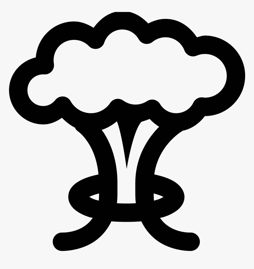 Vector Mushroom Vector Black And White - Mushroom Cloud Vector Png, Transparent Png, Free Download