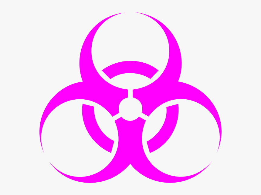 Biohazard Transparent Pink - Biohazard Svg, HD Png Download, Free Download