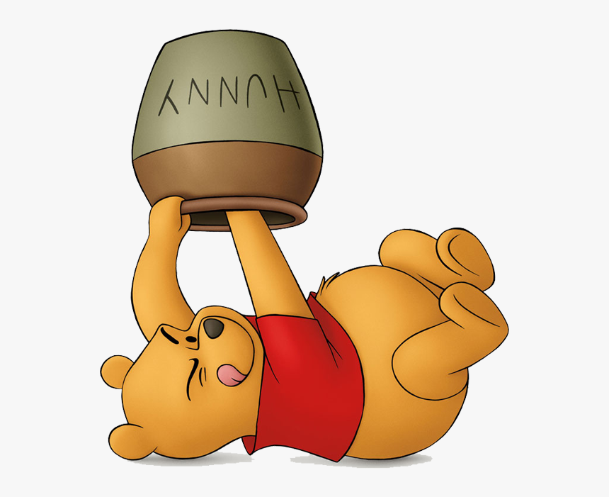 Winnie The Pooh Honey Png - Winnie The Pooh With Honey Pot, Transparent Png...