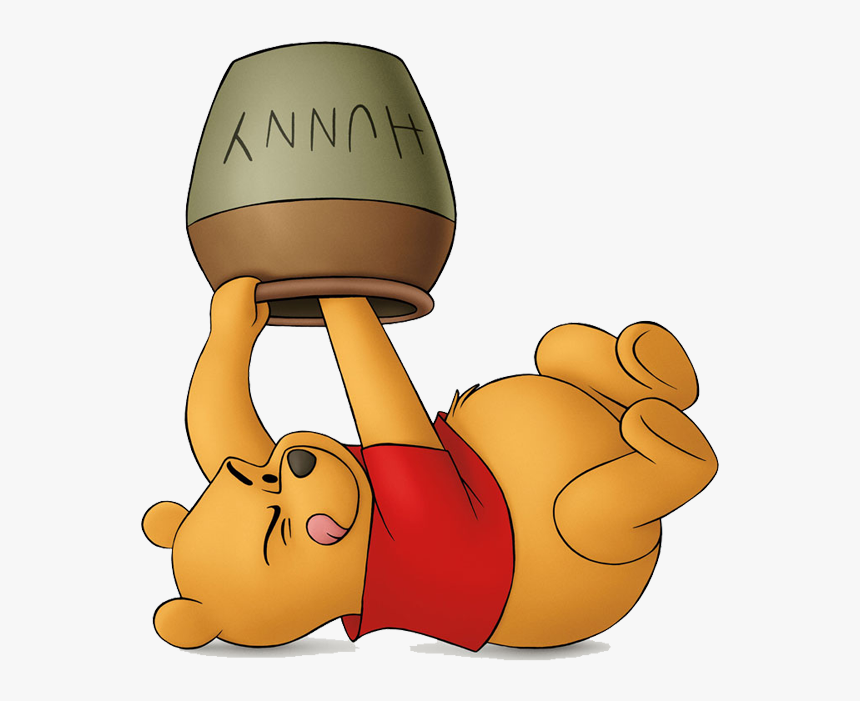 Winnie The Pooh Honey Png - Winnie The Pooh With Honey Pot, Transparent Png, Free Download