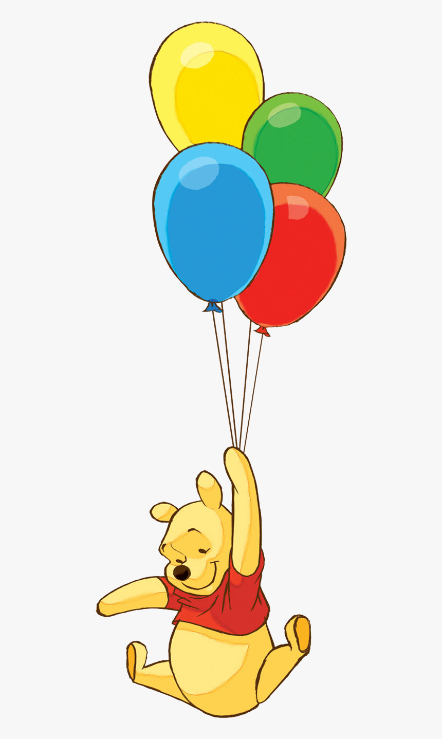 Winnie The Pooh Clipart - Winnie The Pooh With Balloon, HD Png Download, Free Download