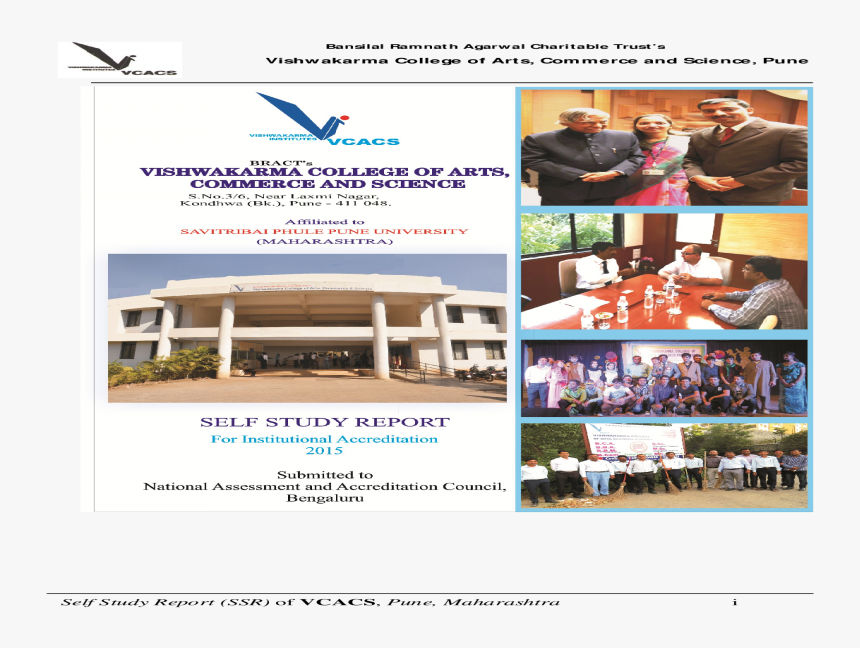 Vishwakarma College Of Arts, Commerce And Study Report - Flyer, HD Png Download, Free Download