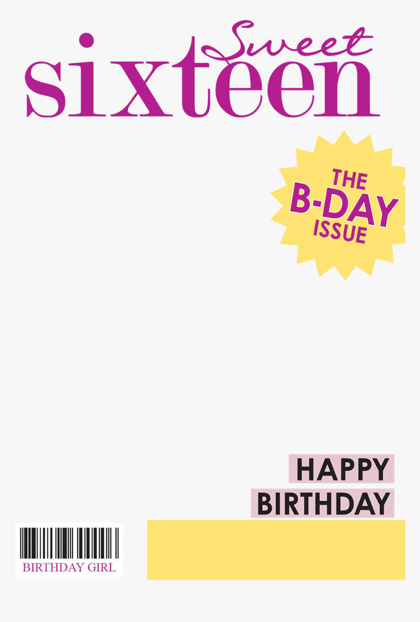 Transparent Pioneer Girl Clipart - Magazine Cover Sweet 16, HD Png Download, Free Download