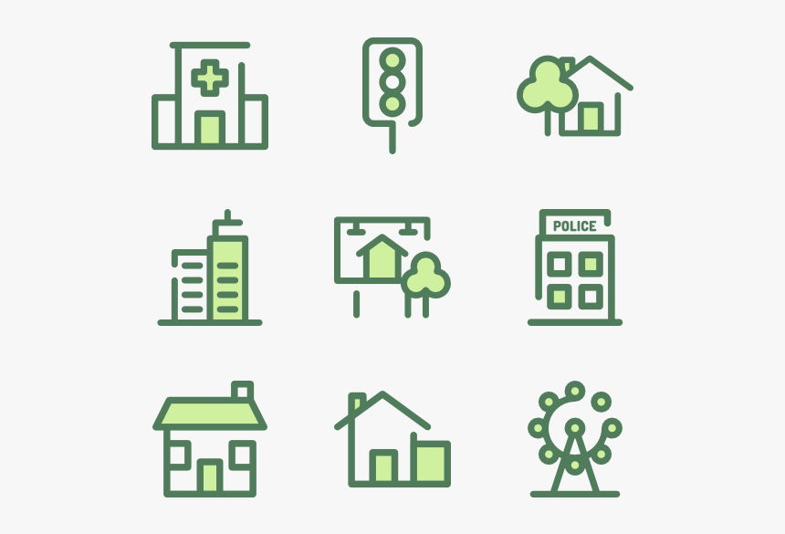 City - Green City Icon Png, Transparent Png, Free Download