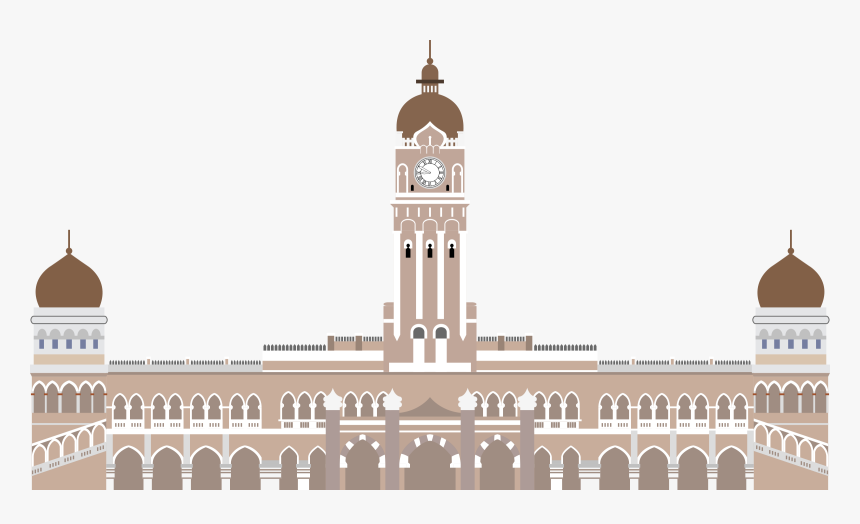Sultan Abdul Samad Building, Kuala Lumpur Clip Arts - Bangunan Sultan Abdul Samad Vector, HD Png Download, Free Download