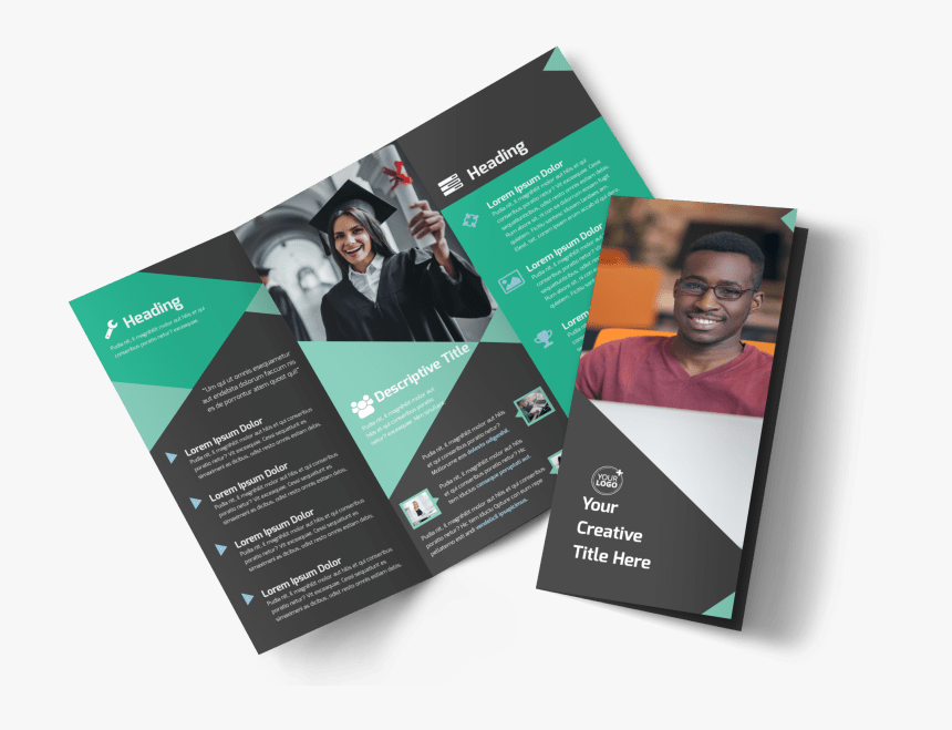 Computer Education Brochure Template Preview - Educational Brochure, HD Png Download, Free Download