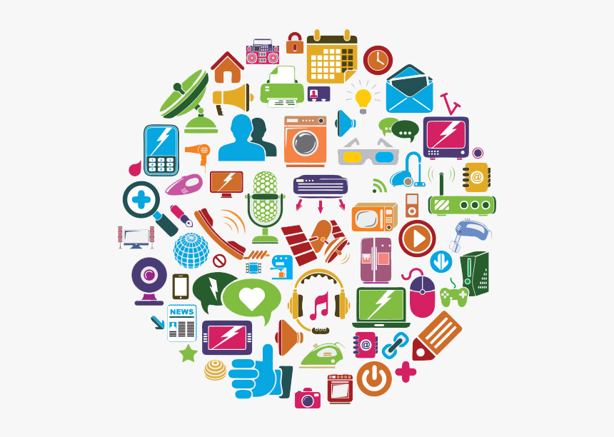 Electronics Clipart Electronic Item - Drawing On World Development Information Day, HD Png Download, Free Download