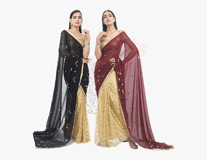 Agnisie - Saree Pallu Transparent Saree Png, Png Download, Free Download