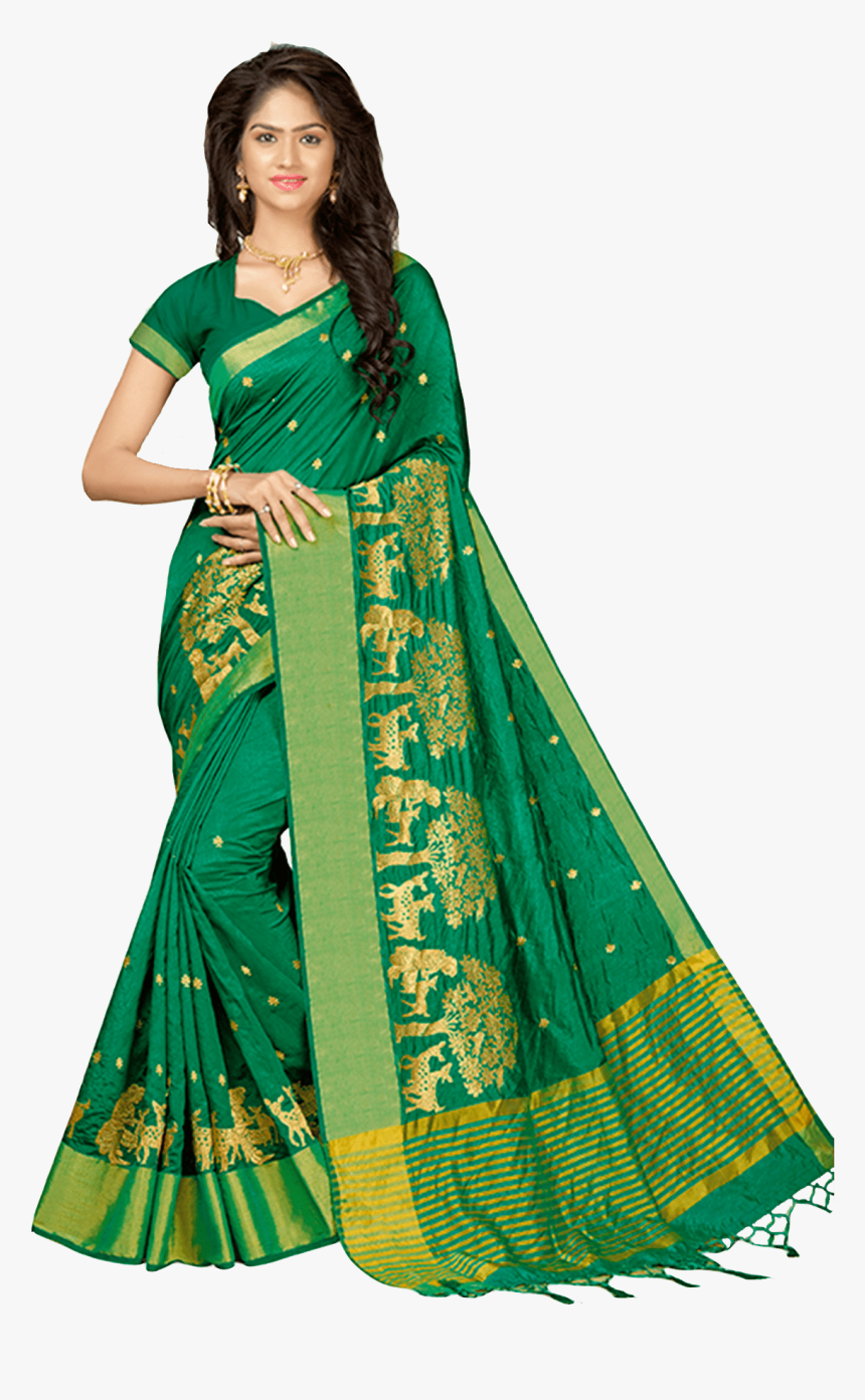 Saree Image - Silk, HD Png Download, Free Download