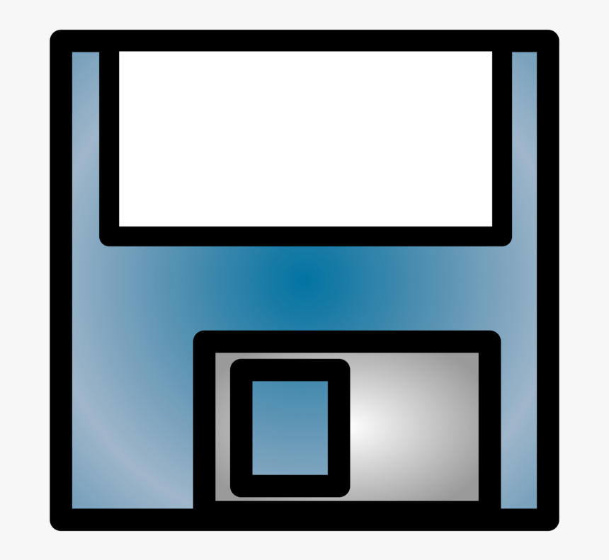 Blue,computer Monitor,electronics Accessory - Floppy Disk Square Clipart, HD Png Download, Free Download