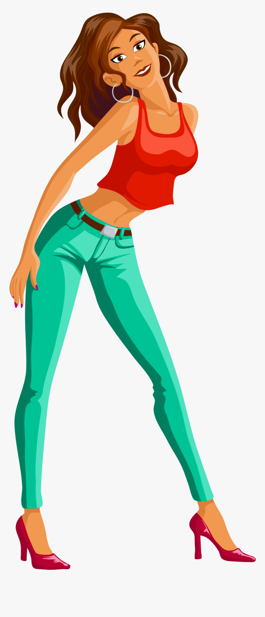 Saree Png Vector - Girl Dancing Transparent Background, Png Download, Free Download