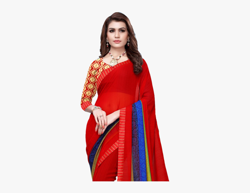 Fancy Sarees For Daily Wear - Silk, HD Png Download, Free Download