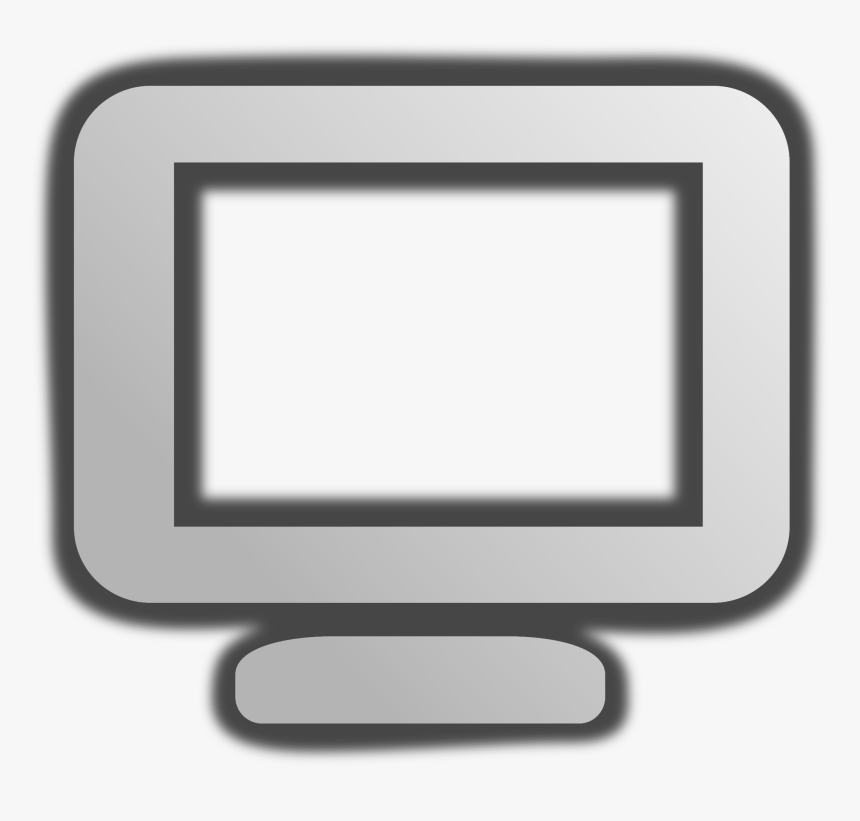 Computer Icon Clip Arts - Grey And Black Computer Icon, HD Png Download, Free Download