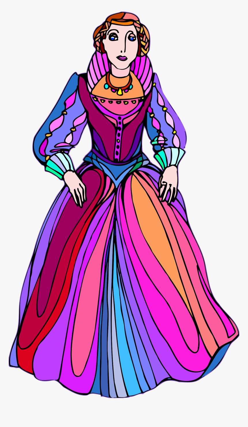 Princess Clip Arts - Fashion Illustration, HD Png Download, Free Download