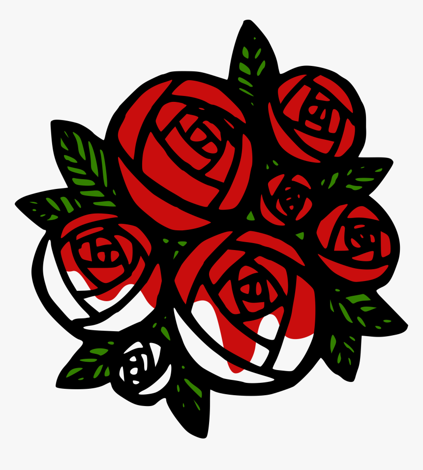 Somewhat Unpainted Roses Png - Bunch Of Roses Clip Art, Transparent Png, Free Download