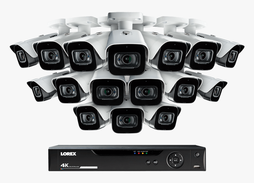 4k Ultra Hd 16 Channel Security System With 16 Ultra - Camera, HD Png Download, Free Download