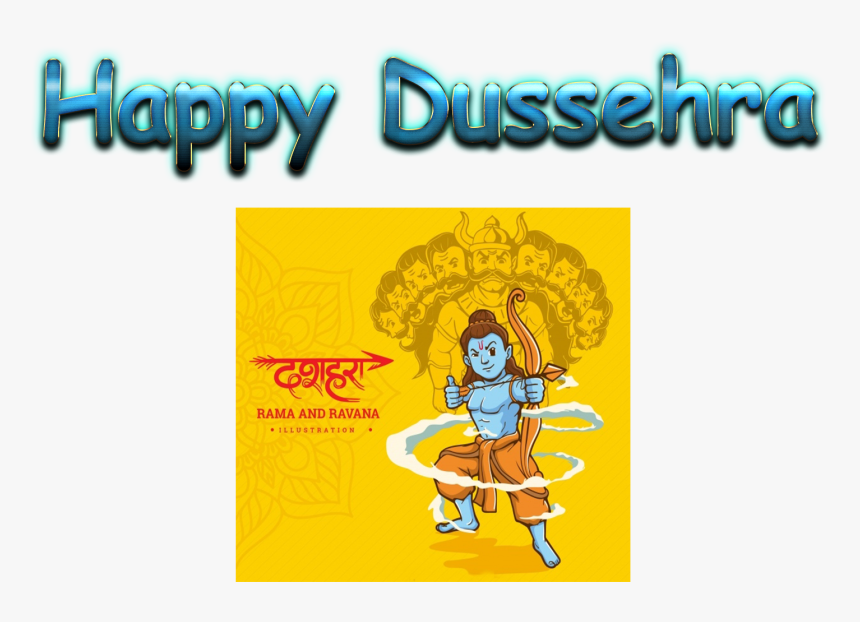 Dussehra Wishes Png Image Download - Illustration, Transparent Png, Free Download