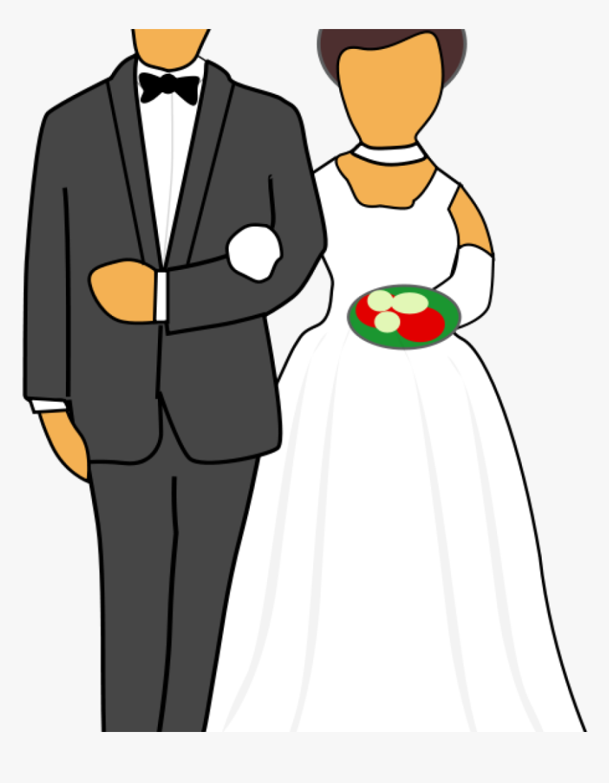 Flourish Clipart Marriage Source - People Getting Married Clipart, HD Png Download, Free Download