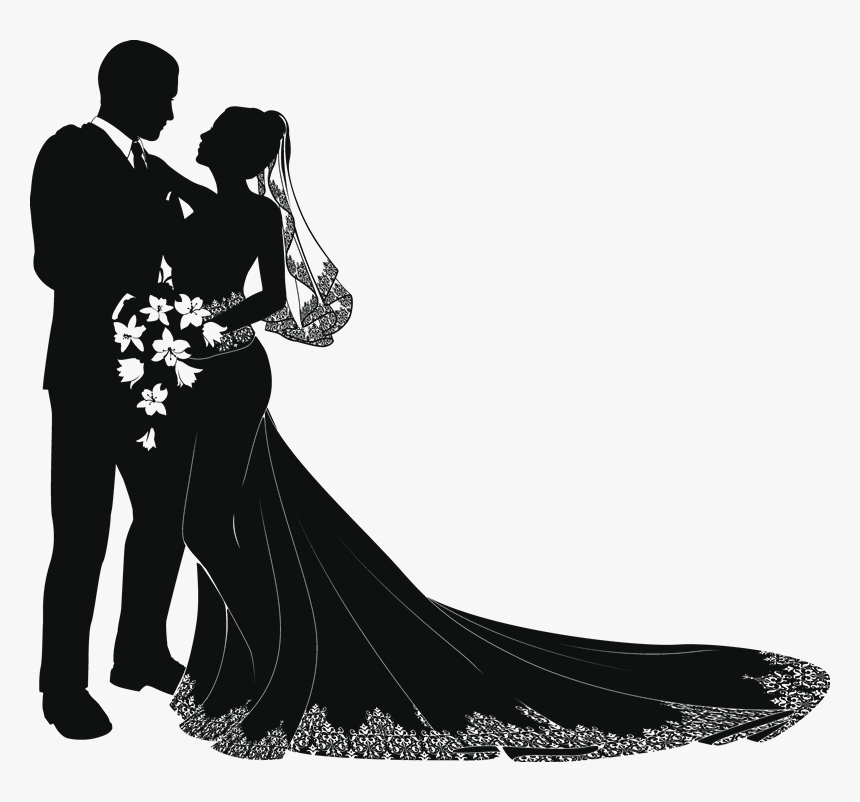 Wedding Vector Png - Groom And Bride Vector, Transparent Png, Free Download