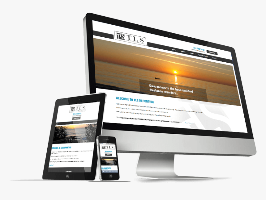 Tls Reporting Responsive Website Design - Imac And Ipad Png, Transparent Png, Free Download