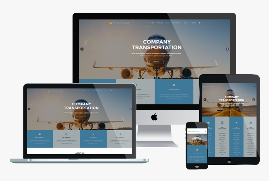 Clip Art Lt Protrans Onepage Free - Responsive Website Templates Png, Transparent Png, Free Download