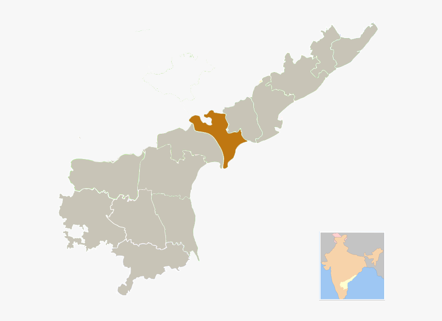 Krishna District In Andhra Pradesh - Kostha Andhra Map, HD Png Download, Free Download