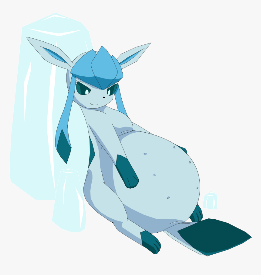 Lost Art Of The Pokemon Glaceon Pregnant - Pregnant Flareon X Leafeon, HD Png Download, Free Download