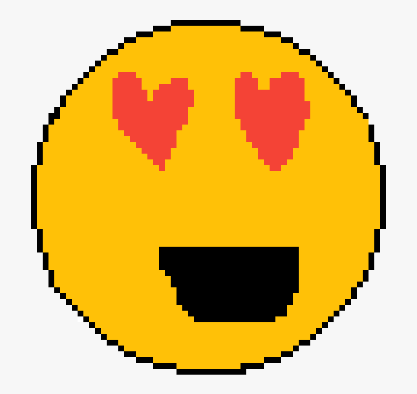 Heart Eye Emoji - Big Minecraft Circle Chart, HD Png Download, Free Download
