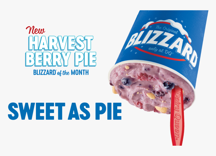 New Harvest Berry Pie Blizzard® Of The Month - Harvest Berry Pie Blizzard, HD Png Download, Free Download