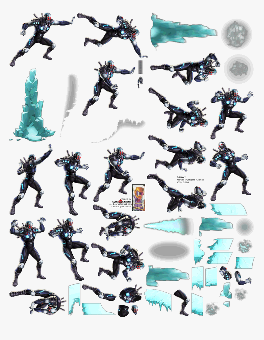 Click For Full Sized Image Blizzard - Marvel Blizzard, HD Png Download, Free Download