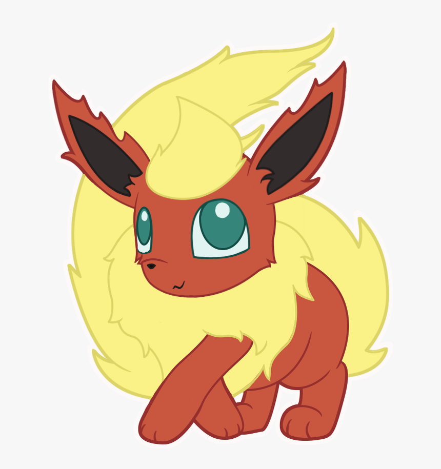 Chibi Flareon Pokemon Sticker - Cartoon, HD Png Download, Free Download