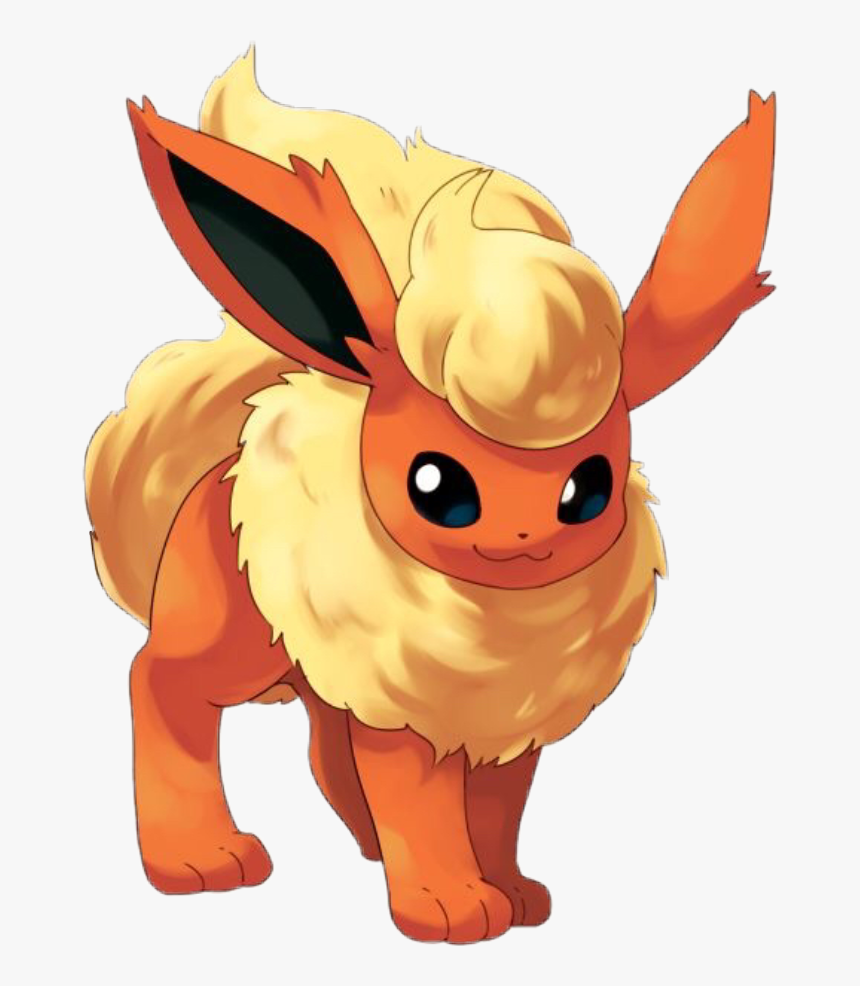 #flareon #pokemon - Pokemon Flareon And Vulpix, HD Png Download - kindpng 