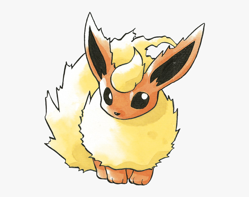 Flareon Pokemon Art, HD Png Download, Free Download