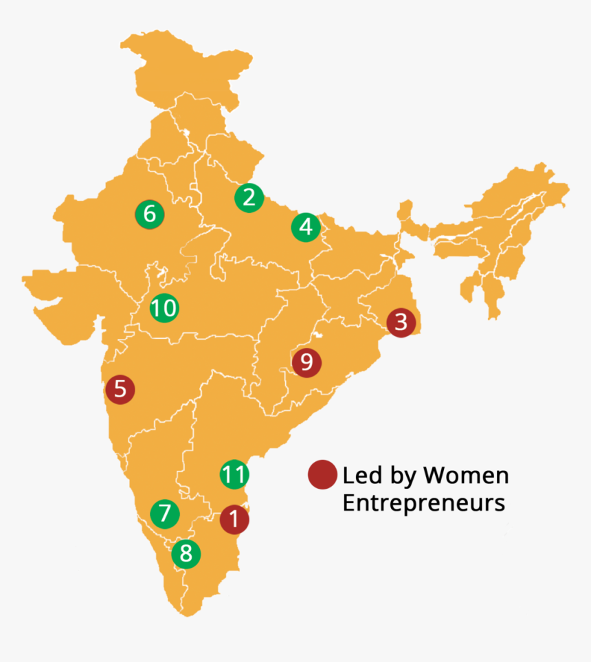 Cohort 2 Map With Gender - India Andhra Pradesh Map, HD Png Download, Free Download