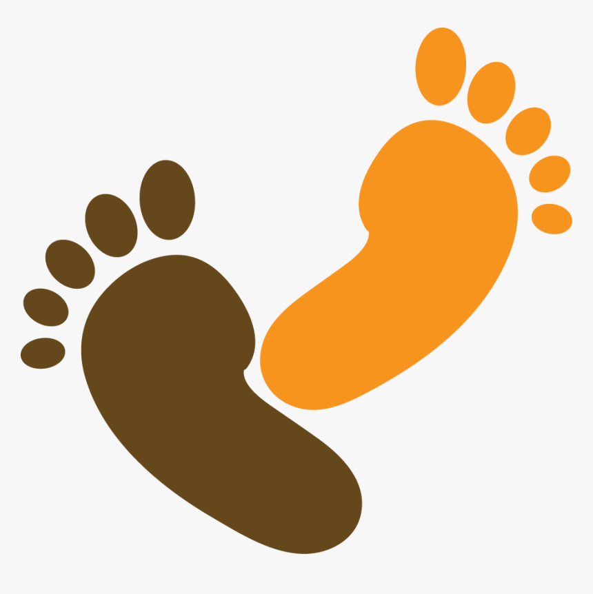 Orange And Brown Foot - Vector Graphics, HD Png Download, Free Download