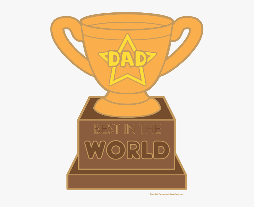 Trophy Clipart Oscar Award - Father's Day Trophy Clipart, HD Png Download, Free Download