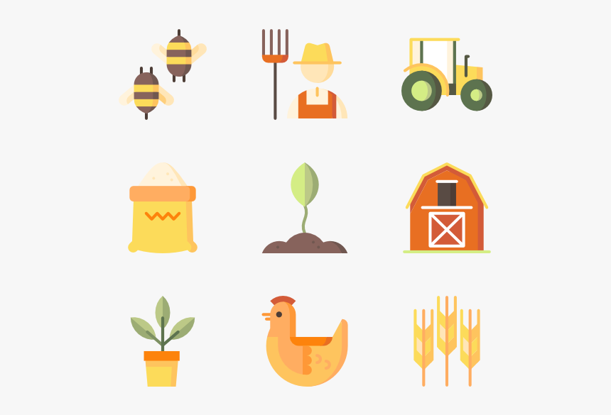 Tools Icon Packs - Farming Icon Flat Design Png, Transparent Png, Free Download