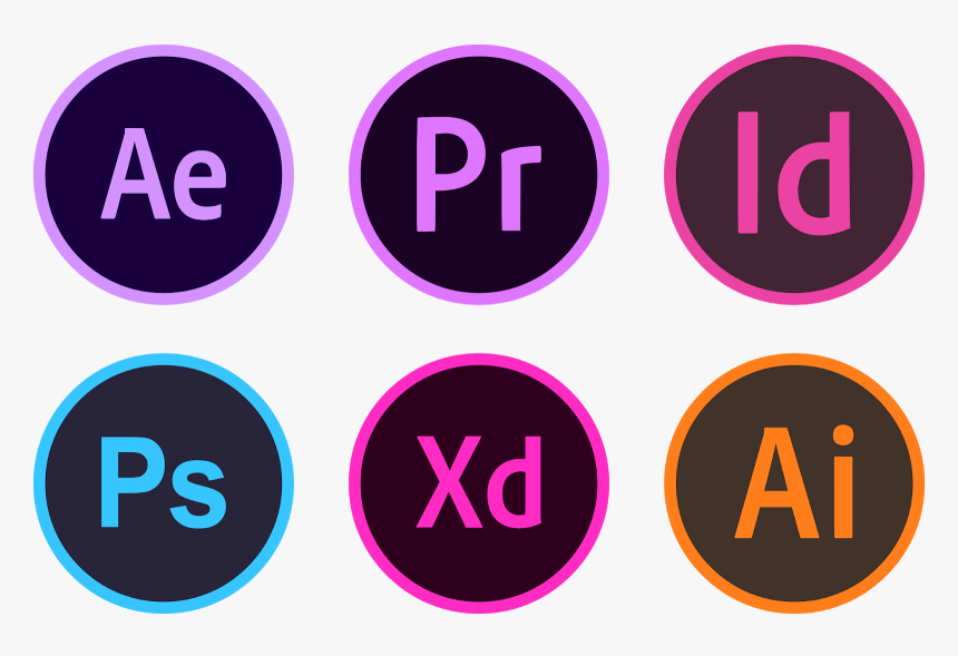 Download Icons Adobe Illustrator Photoshop Premiere, HD Png Download, Free Download