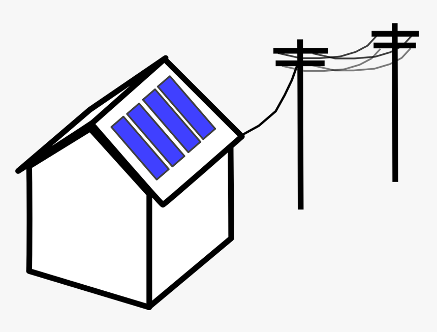 Solar Panels On Houses Clipart, HD Png Download, Free Download