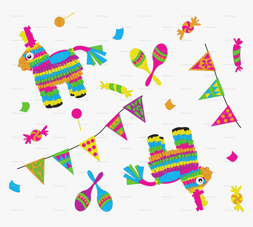 Pinata Flag Fabric Pumpkinbones , Transparent Cartoons, HD Png Download, Free Download