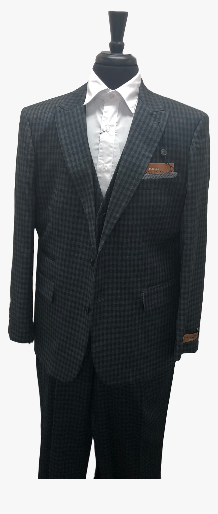 Steve Harvey Check Suit Black And Gray, HD Png Download, Free Download