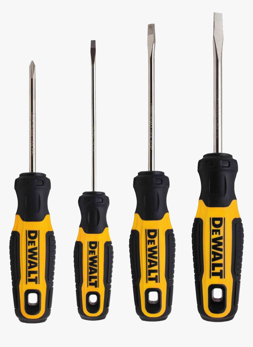 Dewalt 4pc Small Tip Screwdriver Set, HD Png Download, Free Download