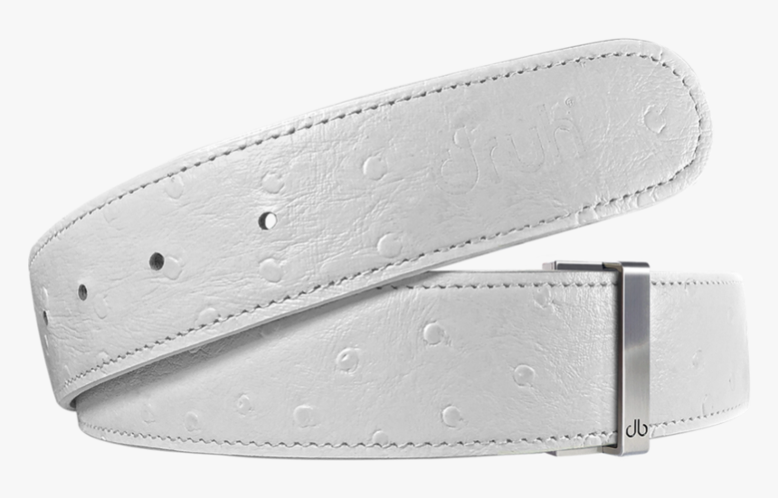 White Ostrich Texture Leather Belt, HD Png Download, Free Download
